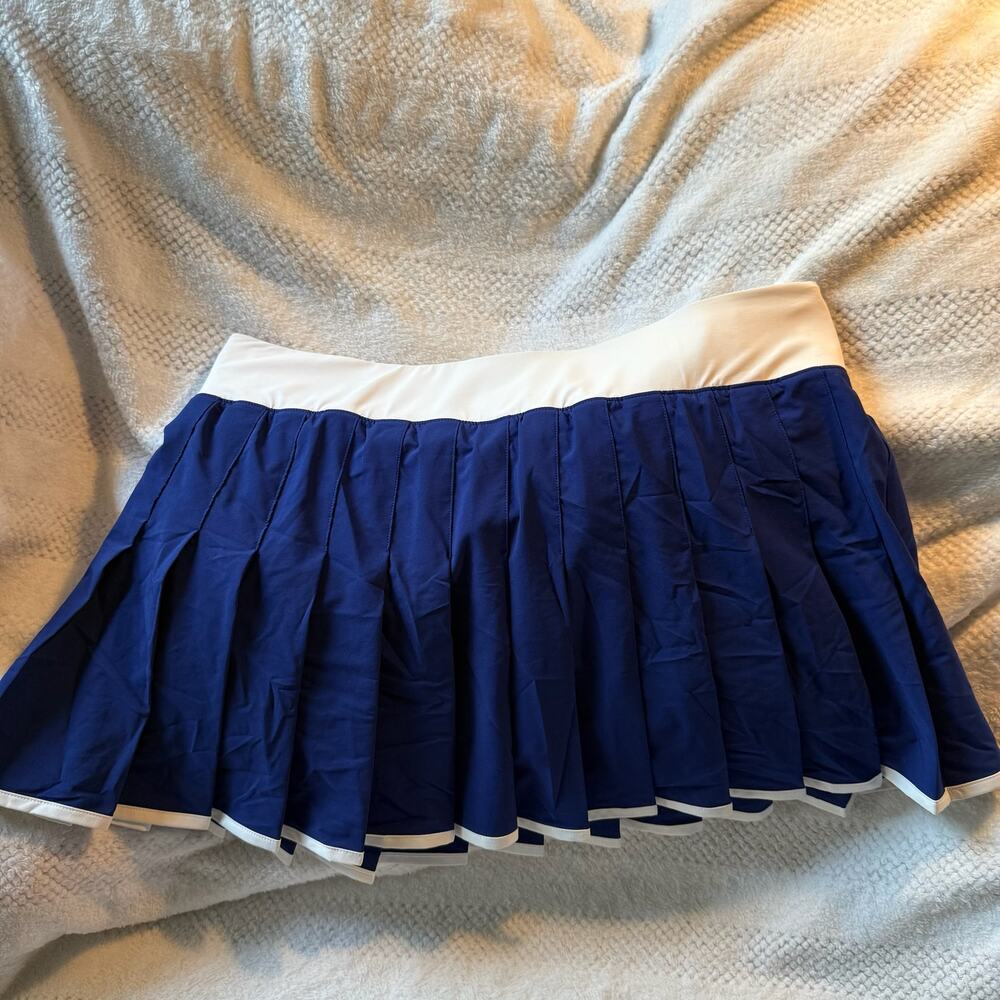 NWT Prince navy/white tennis skirt, size extra large